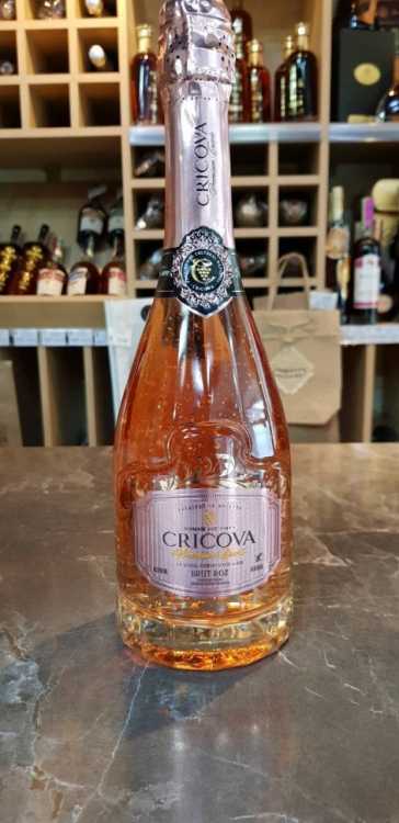 Шампанское «Premium Cuvee» брют розовое с золотом, Cricova. 0,75